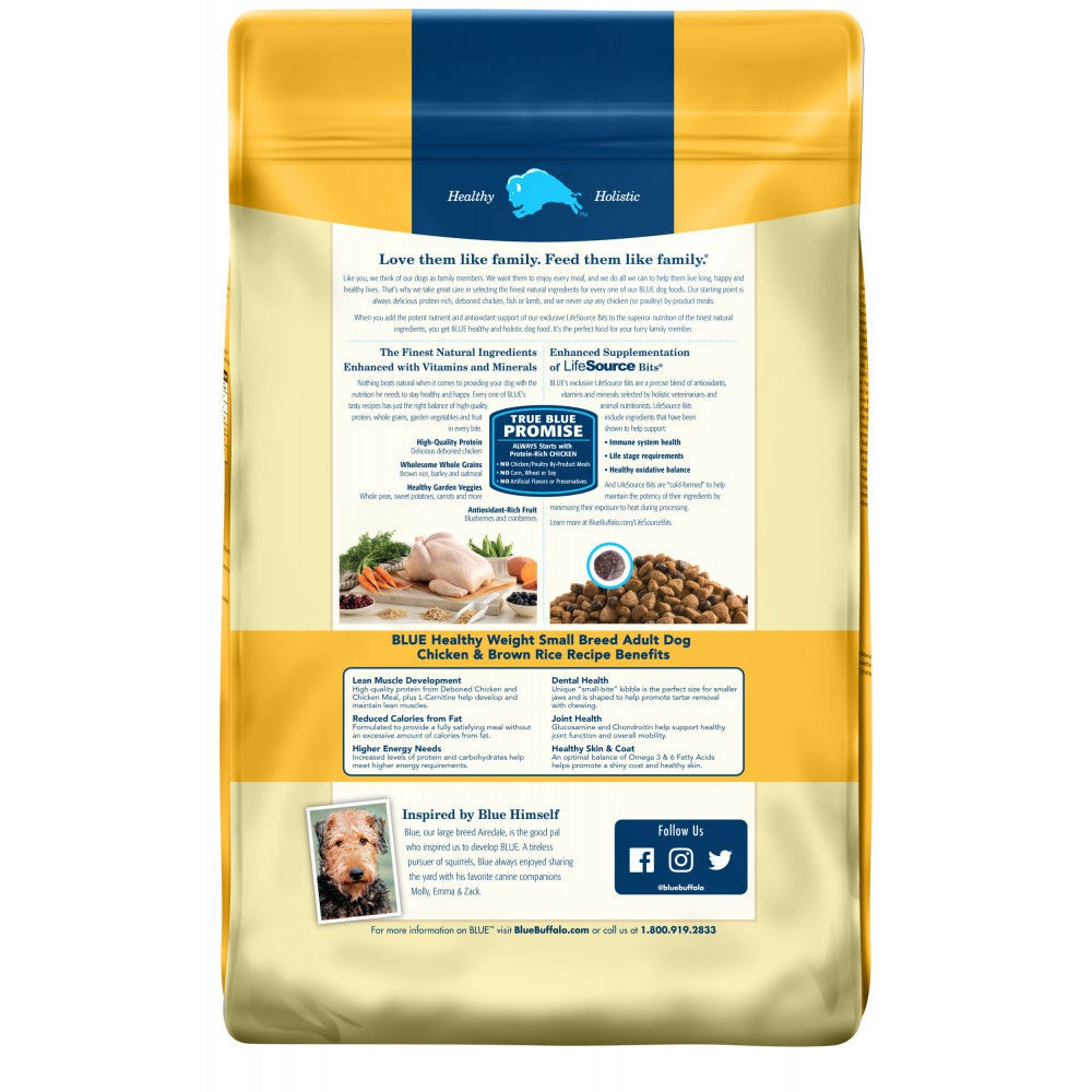Blue Buffalo Life Protection Formula Healthy Weight Small Breed Adult Chicken & Brown Rice Recipe Dry Dog Food