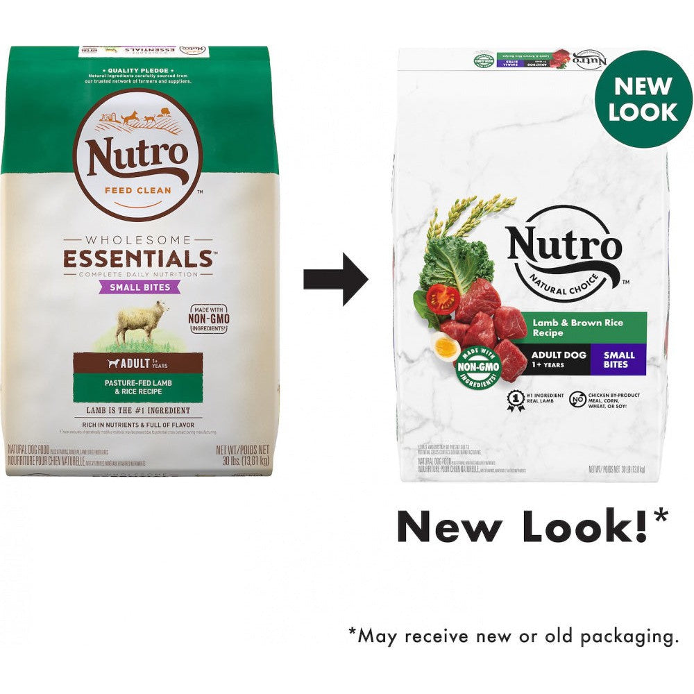 Nutro Wholesome Essentials Small Bites Adult Pasture-Fed Lamb & Rice Dry Dog Food