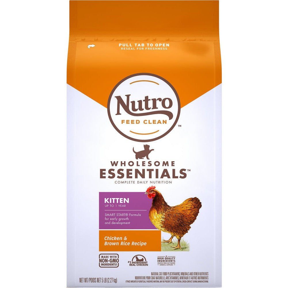 Nutro Wholesome Essentials Farm Raised Kitten Chicken and Brown Rice Dry Cat Food