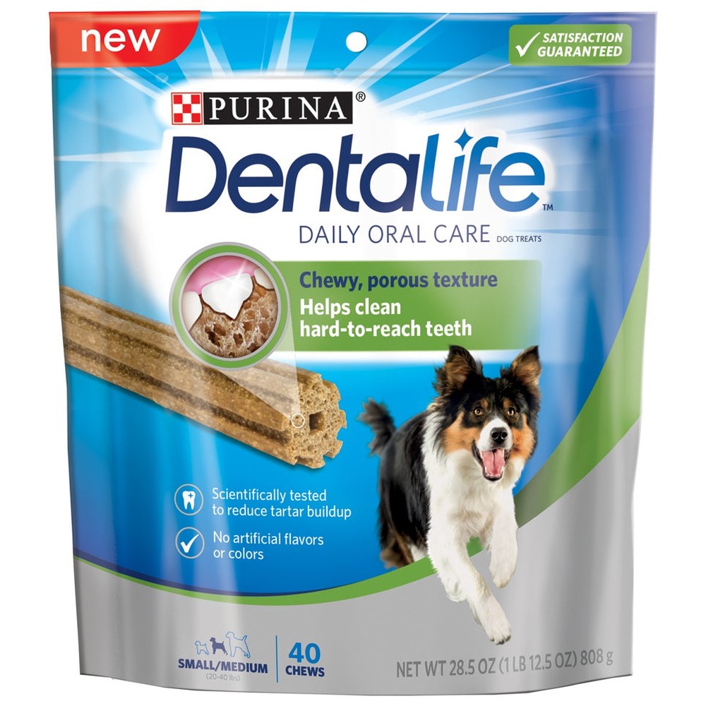 Purina Dentalife Daily Oral Care Adult Small & Medium Breed Chicken Flavor Dog Treats