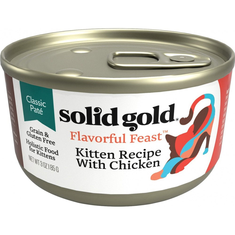 Solid Gold Flavorful Feast Grain Free Kitten Recipe with Chicken Canned Cat Food