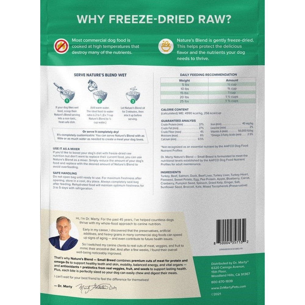 Dr. Marty Nature's Blend Small Breed Freeze Dried Raw Dog Food