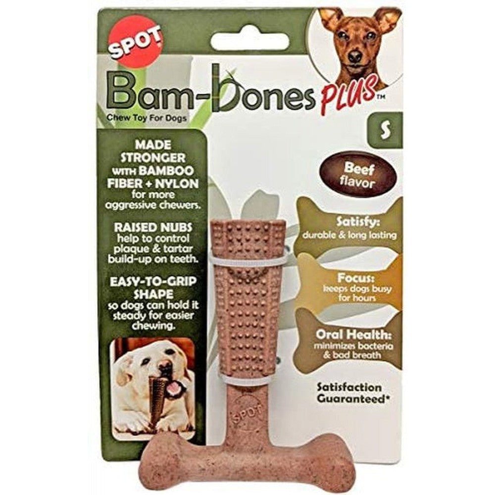 Ethical Pet Bambone Plus Dog Toy, Beef Flavor