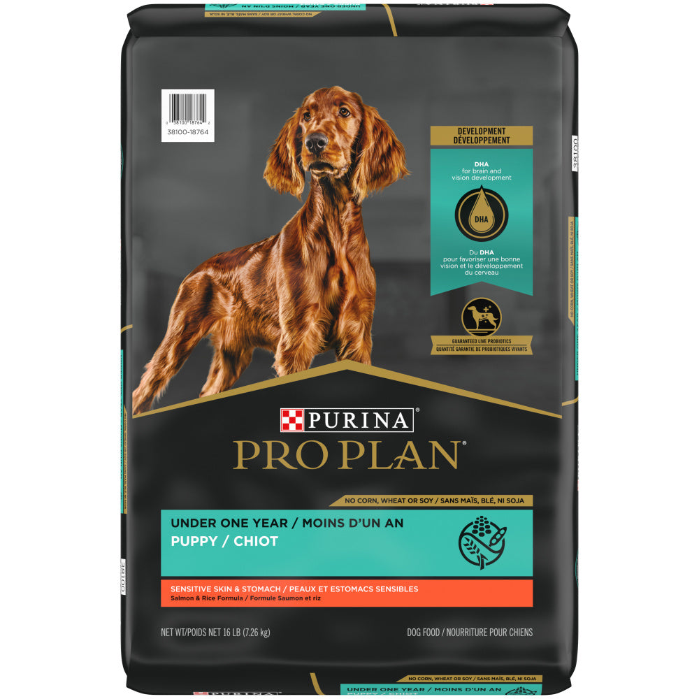Purina Pro Plan Sensitive Stomach Sensitive Skin & Stomach Salmon & Rice Formula Dry Puppy Food