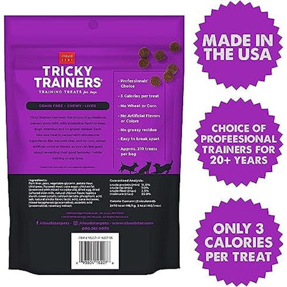 Cloud Star Tricky Trainers Soft & Chewy Grain Free Liver Dog Treats