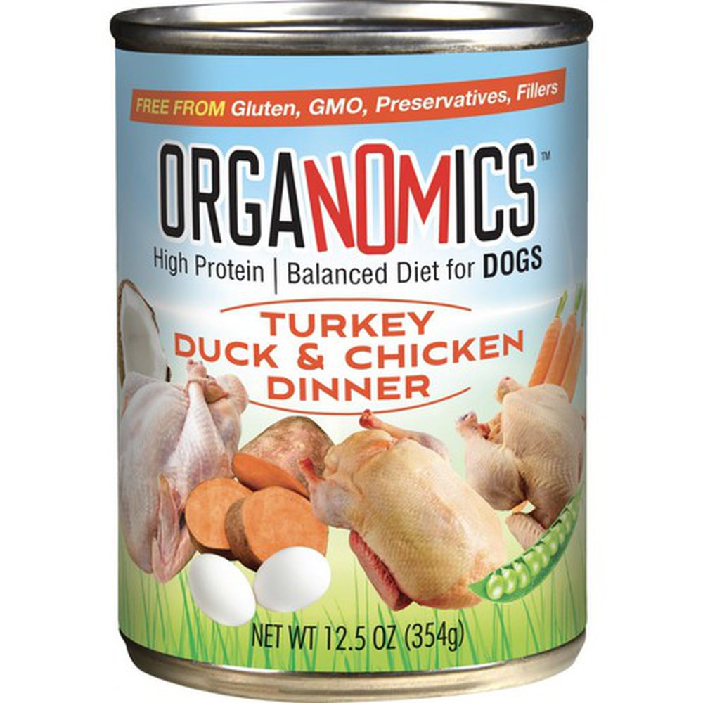 Evangers Organomics Turkey, Duck & Chicken Dinner for Dogs