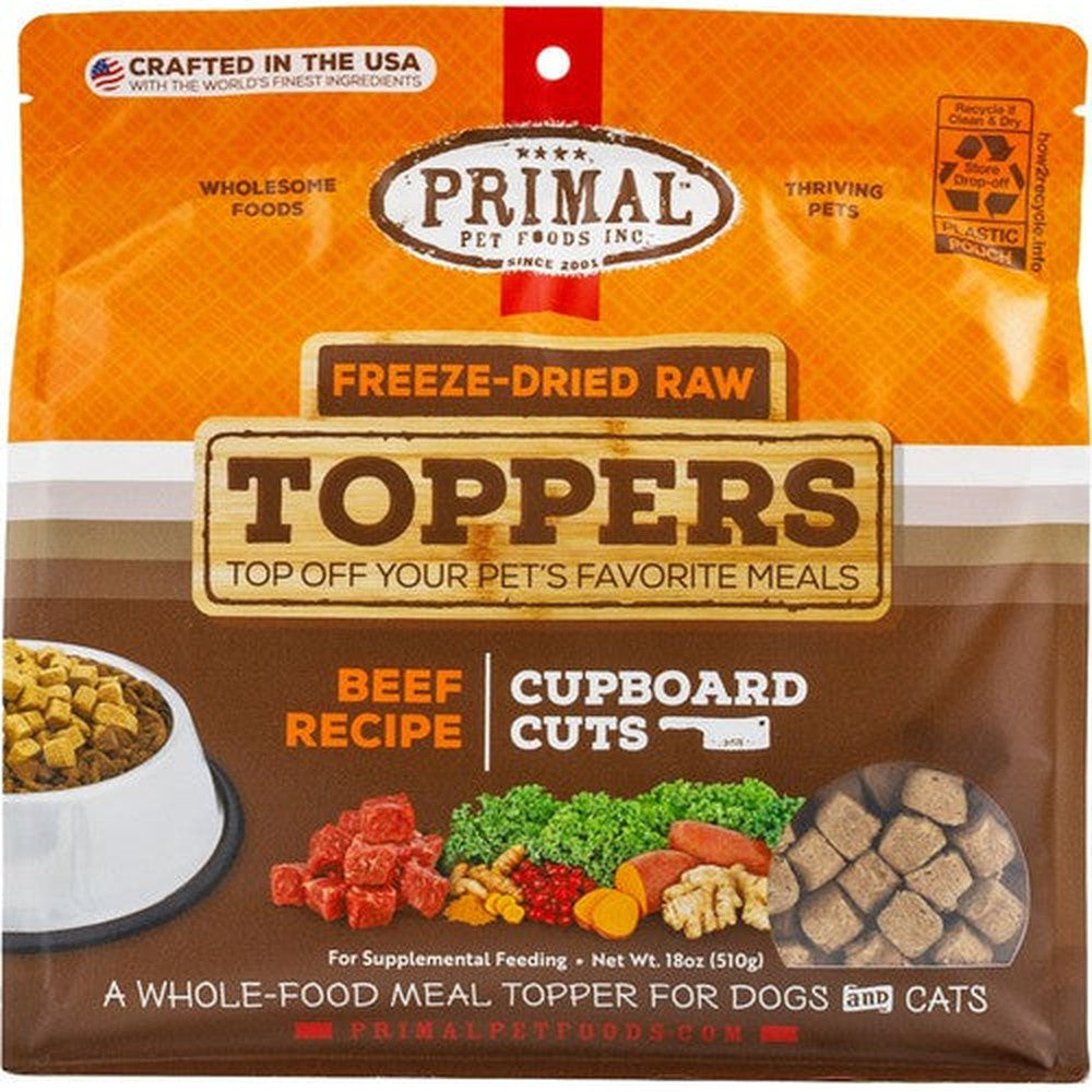 Primal Beef Cupboard Cuts Dog & Cat Topper
