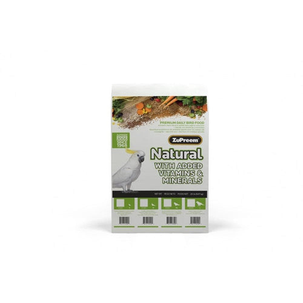 Zupreem Natural Food with Added Vitamins Minerals Amino Acids for Large Birds