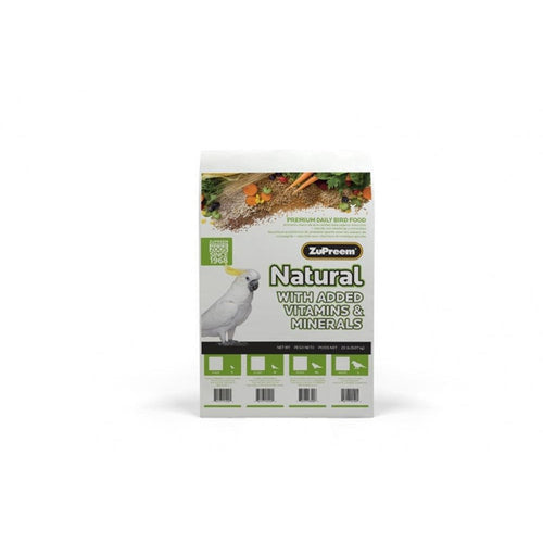 Zupreem Natural Food with Added Vitamins Minerals Amino Acids for Small Birds