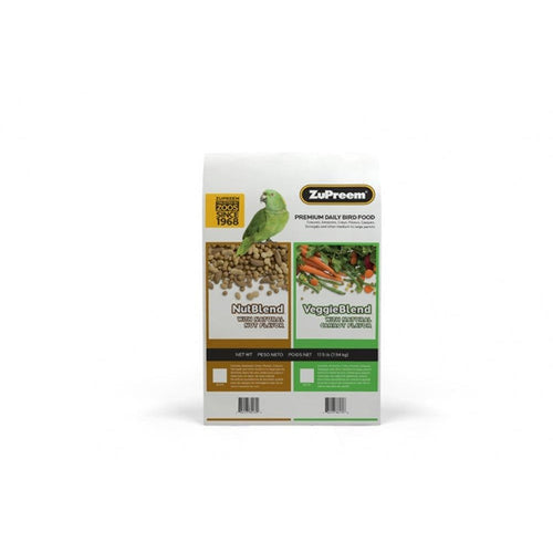 Zupreem VeggieBlend Flavor Food with Natural Flavors for Parrots and Conures